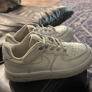 Nike Kids air force 1 size 11c white